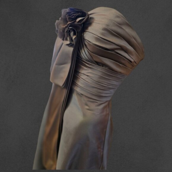 Juniors Vintage MORI LEE By MADELINE GARDNER Bridesmaid Prom Formal sz 7 - Picture 14 of 16